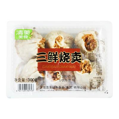 上海清美三鲜烧卖300g6只装早餐