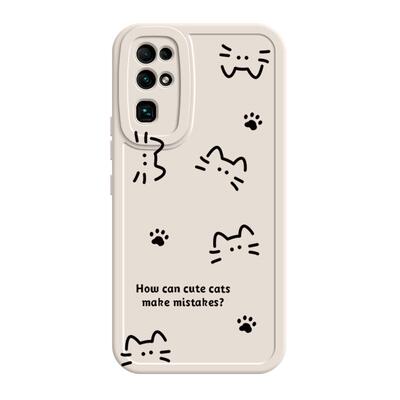 适用荣耀30手机壳honor华为30pro+十30S青春版lite硅胶三十por线条猫咪30pro女新款plus全包防摔pr030保护套