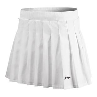 秋冬新款套装李宁运动百褶裙防走光女款羽毛球服速干T恤短袖短裙