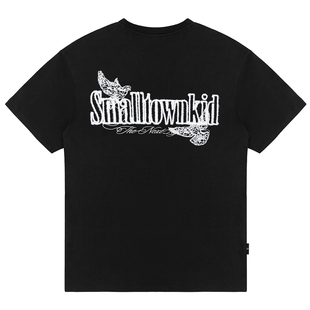 STK SmallTownKid 毛线绣和平鸽短袖T恤美式嘻哈风纯棉潮牌TEE