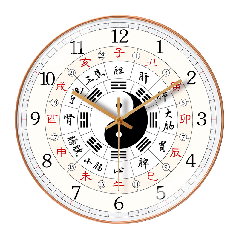 养生八卦太极挂钟静音