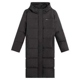 李宁长羽绒服女款精选鸭绒2026春冬新款百搭简约时尚休闲连帽外套