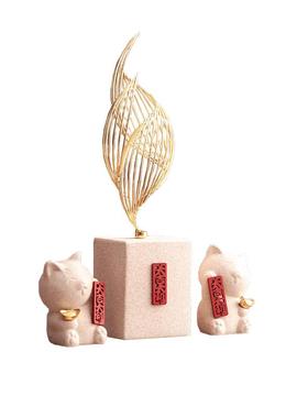 丼美陶瓷新中式玄关电视柜装饰品