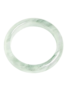 老凤祥天山翠玉手镯女款冰种飘花