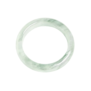 老凤祥天山翠玉手镯女款冰种飘花玉镯子天然玉石情人节礼物送女友