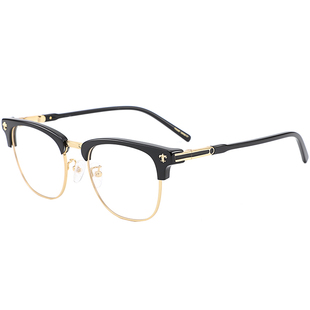 佐川近视眼镜男潮纯钛眼睛框镜架女复古斯文眼镜框男近视可配度数