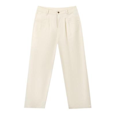 bbfer本依凡24年秋季休闲裤宽松白色阔腿裤高级感长裤STSKZ0177