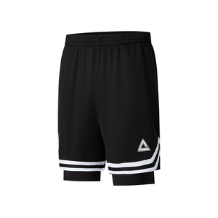 匹克维金斯速干二合一短裤篮球男士夏休闲针织训练比赛健身五分裤