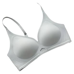 乳胶无痕内衣女薄款大胸显小胸软支撑舒适聚拢无钢圈夏透季文胸罩