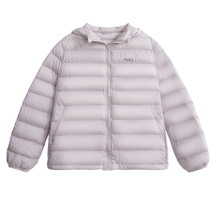 UNIFREEPLUS芋紫软糯锁温lulu外套【小猫来信】大码排骨羽绒服