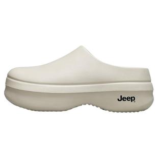 JEEP厨师鞋女冬外穿2025新款包头勃肯半拖男厚底增高加绒洞洞拖鞋