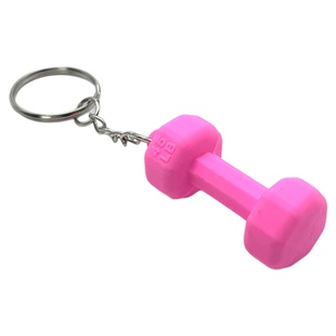 勇士征战健身彩色小哑铃钥匙扣挂件运动Crossfit训练包包装饰礼物