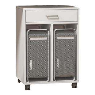 简约打印机架可移动电脑主机架放置收纳架带滑轮主机箱台式主机柜