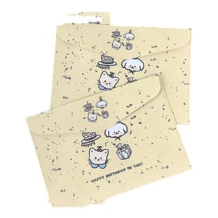 泼墨动物信封信纸仪式感高ins颜值整套手写浪漫创意祝福礼物