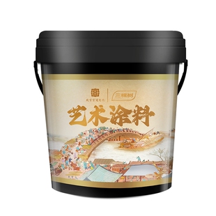 三棵树艺术漆长安石电视背景装修室内墙面立体墙面肌理漆施工材料