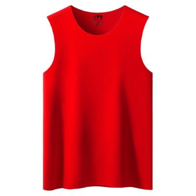 雅鹿男士本命年德绒圆领保暖背心