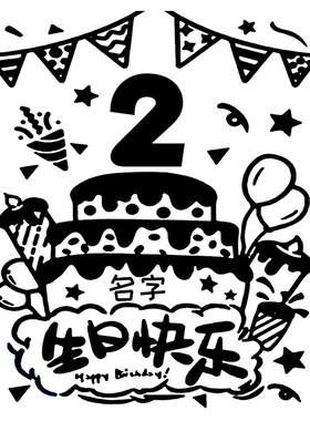顺丰包邮丨儿童生日画涂鸦画板