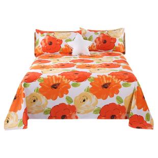 加厚老粗布床单单件简约棉麻三件套防滑帆布被单宿舍双人单人热卖