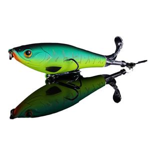 国王路亚醉旋铅笔水面拖拉机仿生鱼饵螺旋桨翘嘴鲈鱼水面系路亚饵