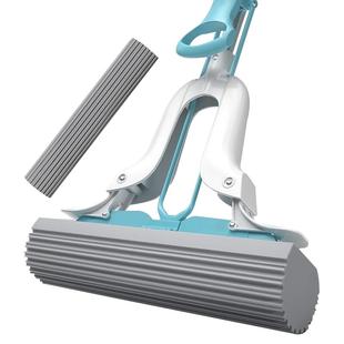 美丽雅胶棉拖把大号家用38cm对折式挤水地拖头一卫生间浴室用拖净