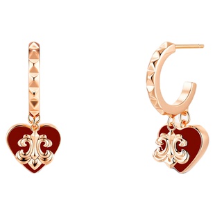 G XIAOXIAO耳饰 【鸢尾梦心】气质高级爱心鸢尾花耳环 F15H196