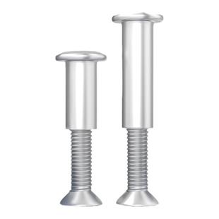 304不锈钢沉头十字平子母铆钉对接对锁螺丝螺母夹板家具组合套装