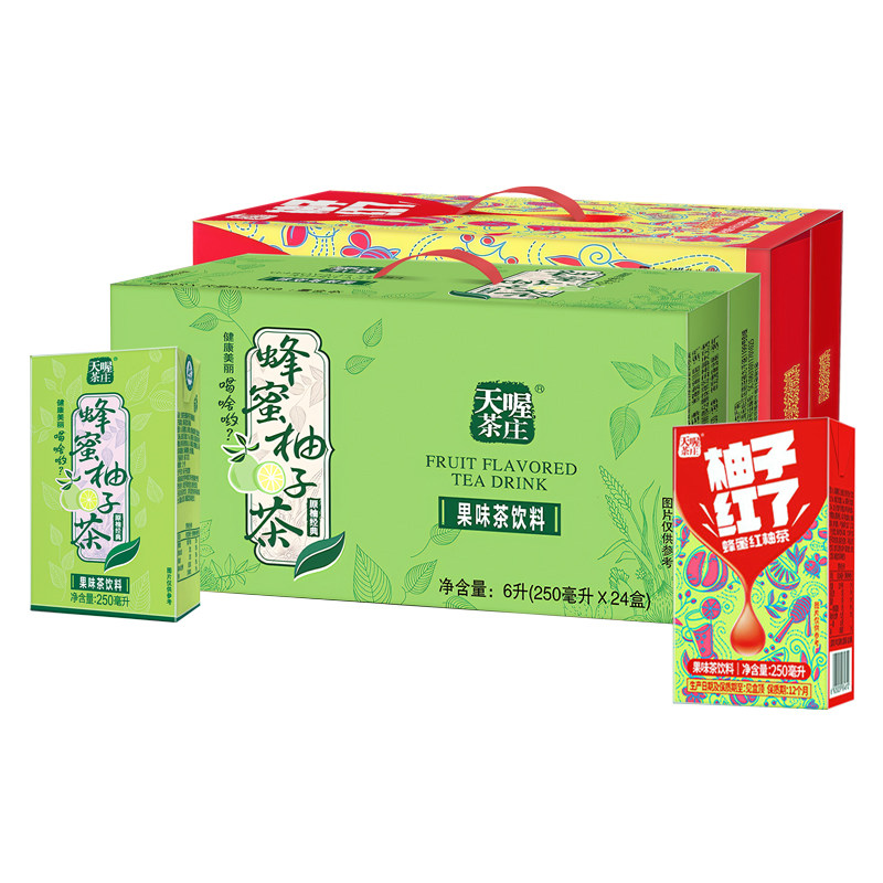 天喔茶庄经典原味蜂蜜柚子茶25果汁茶饮料