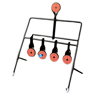 金属复位标靶水弹泥丸训练靶风铃靶金属弹弓射击靶战术自动复位靶