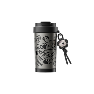 极遇陶瓷内胆保温杯吸管杯女生水杯高颜值便携杯子送男朋友咖啡杯