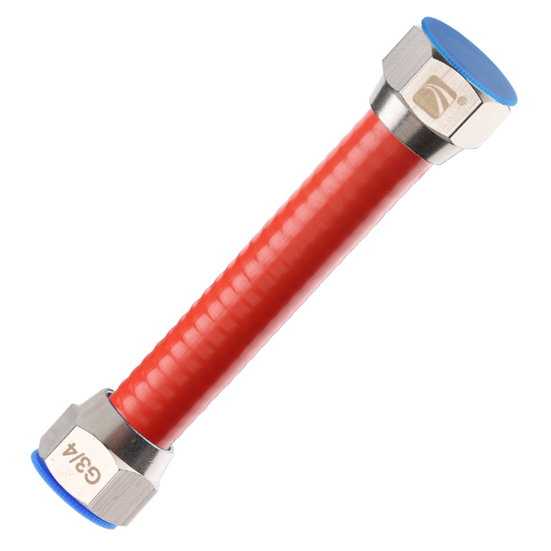 6分316L不锈钢波纹管冷热水管软管防爆金属管道壁挂炉暖气连接管