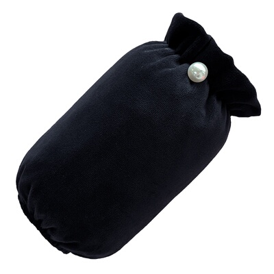 简约纯色珍珠毛绒袖套