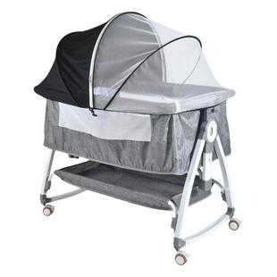 拉链遮阳蚊帐婴儿床防蚊防风遮光新生儿童宝宝摇篮蒙古包全罩通用