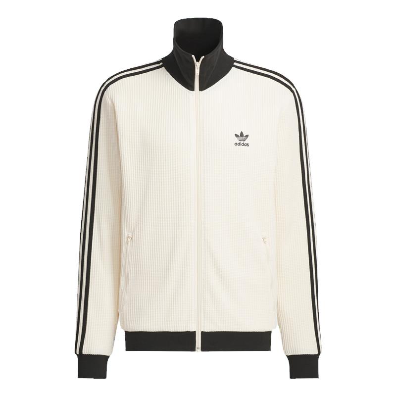 Adidas阿迪达斯三叶草男女装2024秋季简约立领休闲夹克外套JW0109