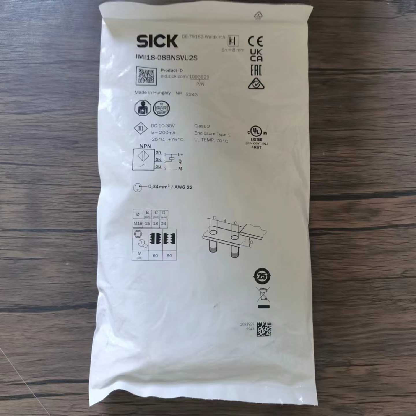 议价全新原装正品 SICK西克 IMI18-08BNSVU2S 接近开关 1093929