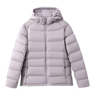 现货【立方体版型】可溯源90白鸭绒 基础连帽绗缝排骨羽绒服外套