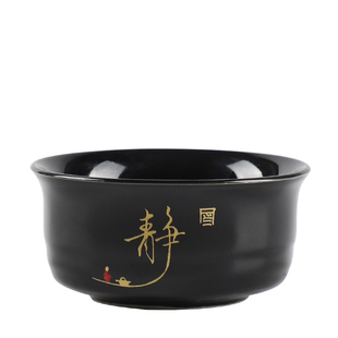 陶瓷茶杯单个主人杯功夫茶大号斗笠品茗杯玻璃杯喝茶杯冰裂小茶杯