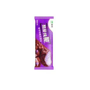 蒙牛酷爱纯脆雪糕65g×5支装香芋味脆皮冰淇淋怀旧草莓香草味冷饮