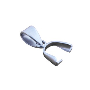 不锈钢钛钢瓜子扣玉坠翡翠吊坠扣头蜜蜡琥珀夹扣diy制作项链配件