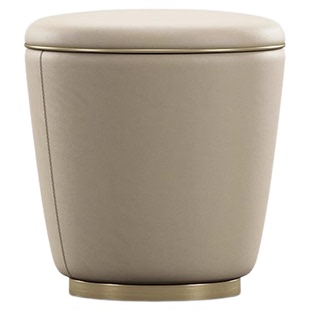 意式轻奢梳妆凳家用高端设计不锈钢创意网红款凳子现代简约化妆凳