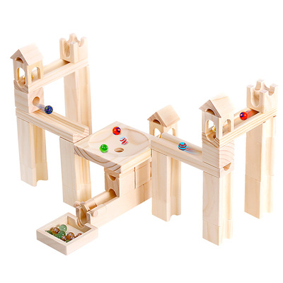 滚珠轨道积木儿童益智拼装玩具男