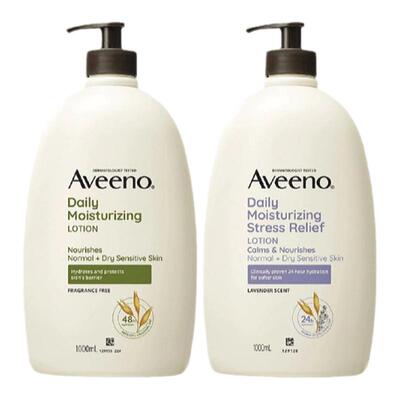 韩国直邮Aveeno艾维诺身体乳全身润肤乳1L*2瓶保湿滋润止痒正品