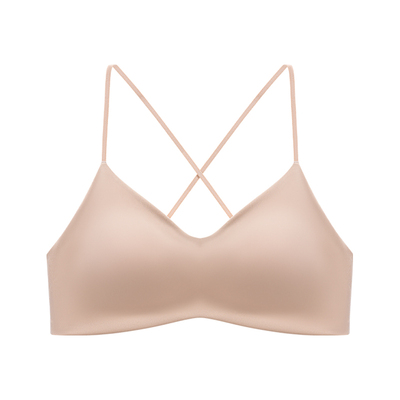 迪思寇交叉美背内衣女小胸聚拢薄