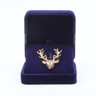 绒布首饰盒饰品收纳盒胸针盒时尚首饰包装礼物盒子可定制