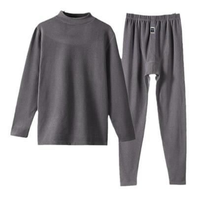 长袖德绒发热保暖内衣两件装男