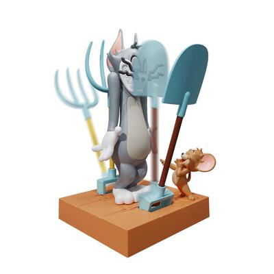 52TOYS猫和老鼠TOM and JERRY难舍难分发条可动盲盒手办潮玩礼物