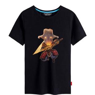 刀塔2主宰尤涅若剑圣短袖t恤男士学生DOTA2半截袖纯棉大码体恤衫