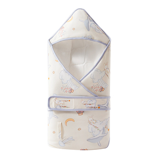 十月结晶婴儿包被新生儿抱被秋冬季初生宝宝恒温夹棉包裹防着凉