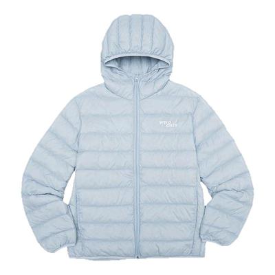 WHOOSIS（不知其名）轻薄排骨连帽羽绒服90鸭绒保暖秋冬校园男女