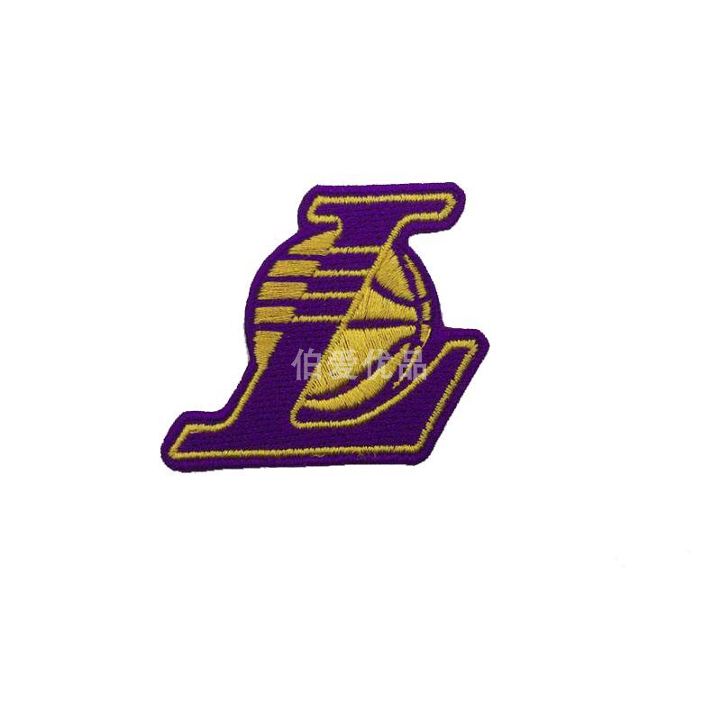 买一送一NBA篮球队LOGO简标志徽章湖人火箭勇士刺绣布贴衣服补丁