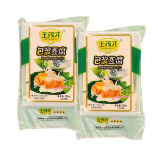 王茂才包浆豆腐200g*5袋铁板豆腐烧烤火锅速冻食品干锅串串香食材